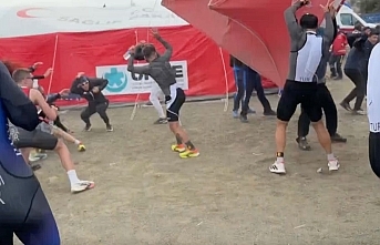 Salda Duatlonu’nda Dev Fırtına: Çadır ve Bariyerler Havada Uçuştu!