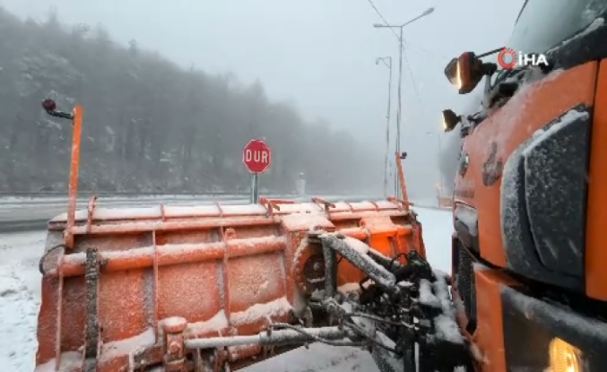 Bolu Dağı’nda Kar Esareti Başladı: Kar Kalınlığı 10 Santimetreye Ulaştı!