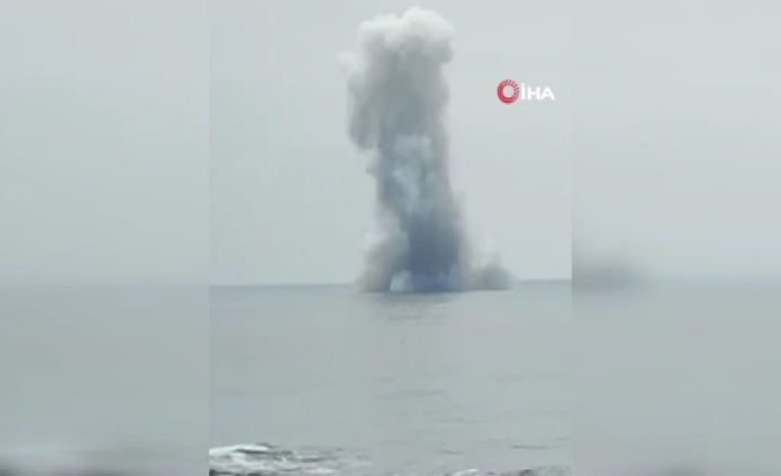 Ordu'da Hareketli Dakikalar: Kıyıya Vuran İDA Kontrollü Şekilde İmha Edildi!