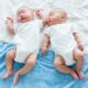 Adorable twin baby